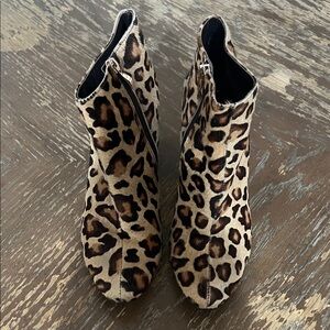 Leopard Print Ankle Booties